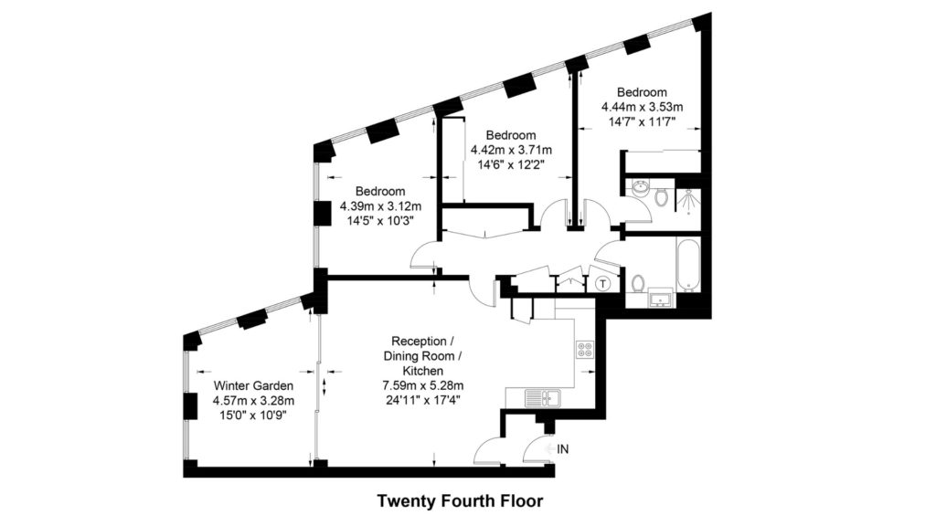 134 Conquest Tower 130, SE1 Floor Plan